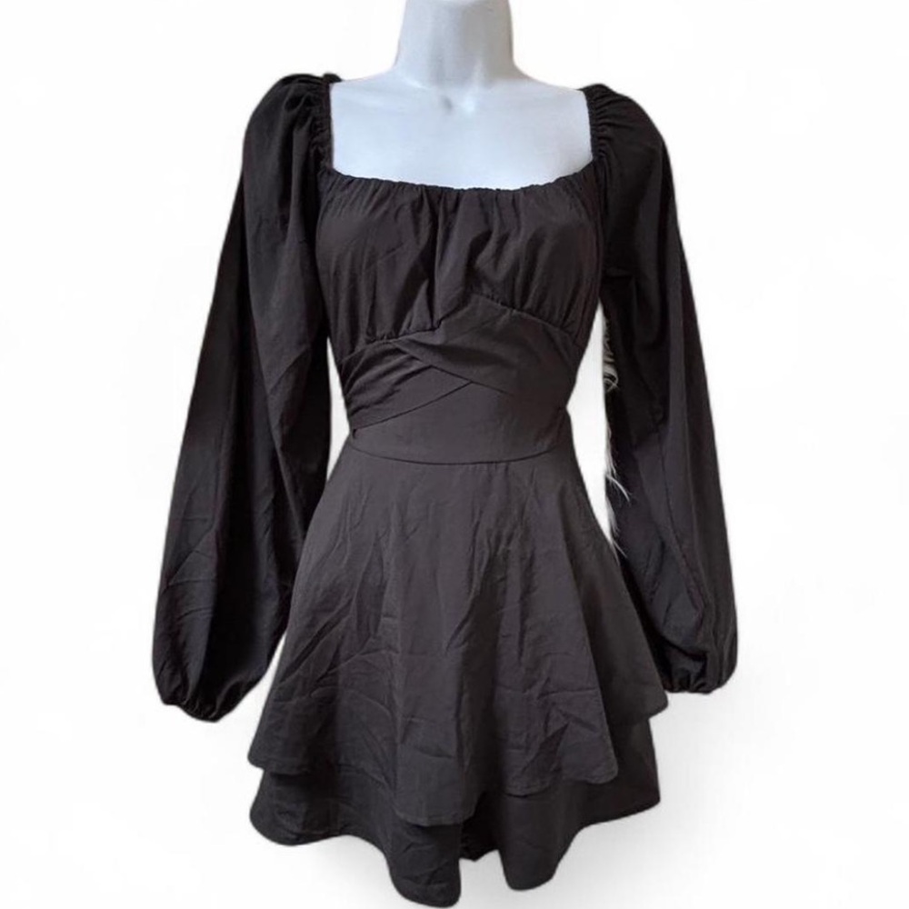 Goth Romper, Grunge Romper, Black dress, Black romper, Biker romper, Goth